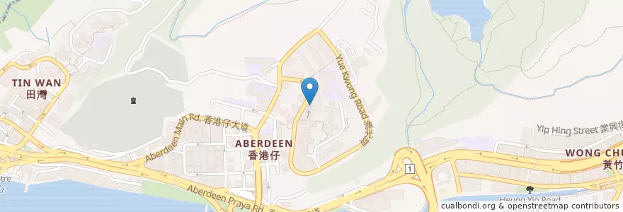 Mapa de ubicacion de 石排灣 Shek Pai Wan en China, Cantão, Hong Kong, Ilha De Hong Kong, Novos Territórios, 南區 Southern District.