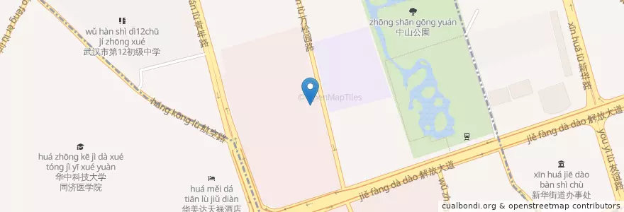 Mapa de ubicacion de 万松园派出所 en چین, هوبئی, ووهان, 江汉区, 万松街道.