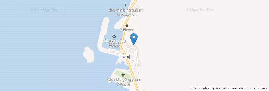 Mapa de ubicacion de 蘭嶼鄉公所 en Tayvan, 臺灣省, Taitung, 蘭嶼鄉 Ponso No Tao.