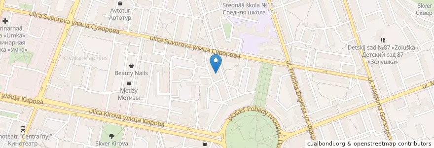 Mapa de ubicacion de Аптека en Rusya Federasyonu, Центральный Федеральный Округ, Kaluga Oblastı, Городской Округ Калуга.