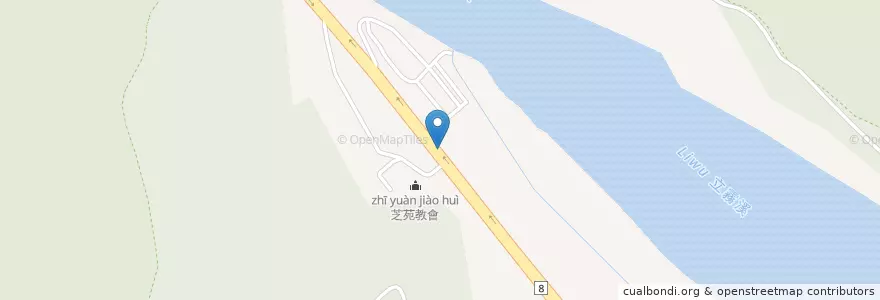 Mapa de ubicacion de 中油直營 en تایوان, 臺灣省, هوالاین, 秀林鄉.