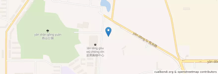 Mapa de ubicacion de 燕山影剧院 en الصين, بكين, خبي, 房山区.