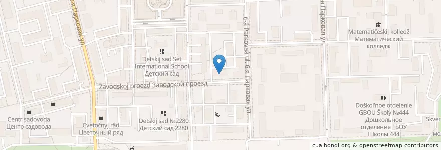 Mapa de ubicacion de Хомяк en Россия, Центральный Федеральный Округ, Москва, Восточный Административный Округ, Район Измайлово.