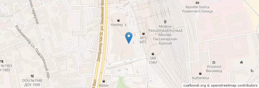 Mapa de ubicacion de Этаж Прojект en Rusia, Центральный Федеральный Округ, Москва, Центральный Административный Округ, Басманный Район.