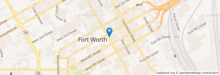Mapa de ubicacion de Fox & Hound en Estados Unidos Da América, Texas, Tarrant County, Fort Worth.