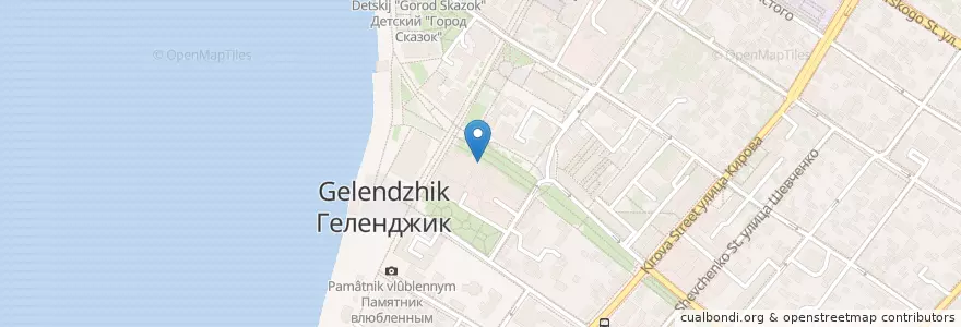 Mapa de ubicacion de Натали en Rusia, Южный Федеральный Округ, Краснодарский Край, Городской Округ Геленджик.
