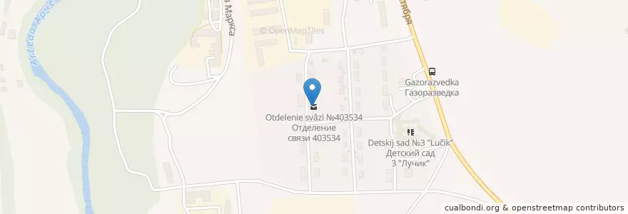Mapa de ubicacion de Отделение связи №403534 en Rusia, Южный Федеральный Округ, Volgogrado, Фроловский Район, Городской Округ Фролово.