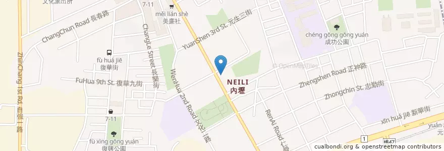 Mapa de ubicacion de 海豐海鮮餐廳 en Taiwan, 桃園市, 中壢區.
