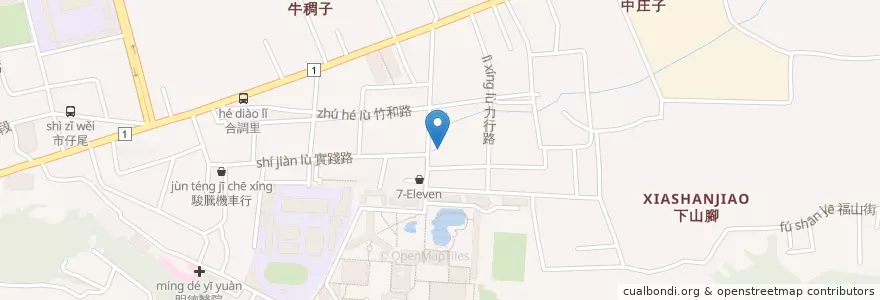 Mapa de ubicacion de 左岸小吃 en Taiwán, Provincia De Taiwán, Condado De Changhua, 彰化市.