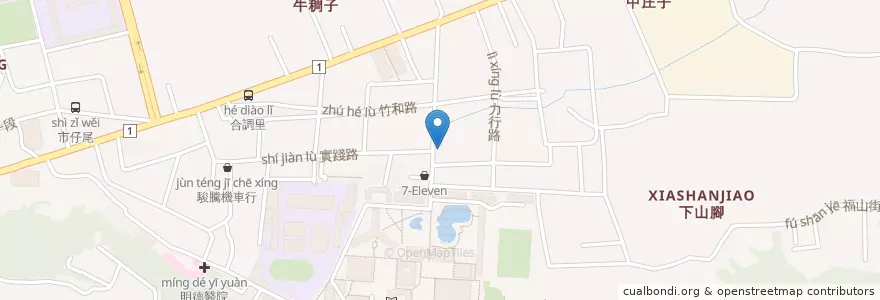 Mapa de ubicacion de 蚵仔煎肉羹 en 臺灣, 臺灣省, 彰化縣, 彰化市.