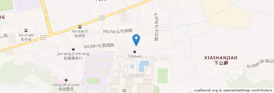 Mapa de ubicacion de 隨緣珍珠奶茶 en تايوان, مقاطعة تايوان, مقاطعة تشانغوا, 彰化市.