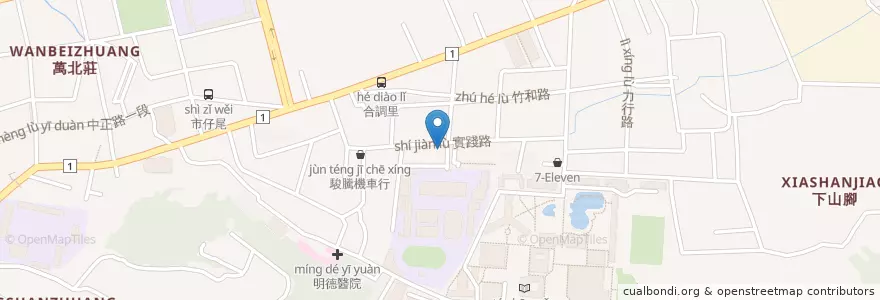Mapa de ubicacion de 弘爺漢堡 en Taiwan, 臺灣省, Condado De Changhua, 彰化市.