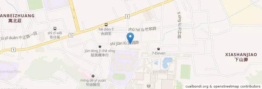 Mapa de ubicacion de 三顧茅廬 en Taiwan, 臺灣省, Condado De Changhua, 彰化市.