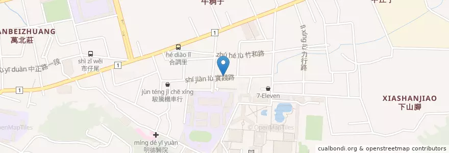 Mapa de ubicacion de 排骨酥麵 en تایوان, 臺灣省, شهرستان جانگوآ, 彰化市.