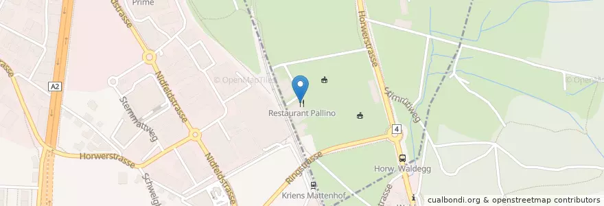 Mapa de ubicacion de Restaurant Pallino en Svizzera, Lucerna, Luzern.