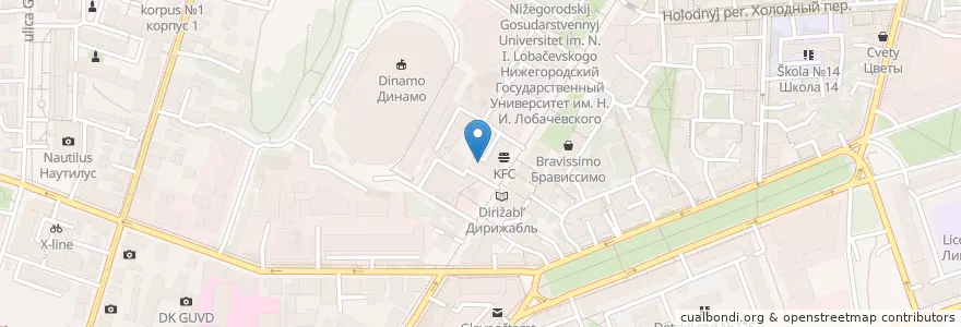 Mapa de ubicacion de Сбербанк en ロシア, 沿ヴォルガ連邦管区, ニジニ・ノヴゴロド州, ニジニ・ノヴゴロド管区.