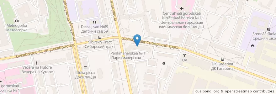 Mapa de ubicacion de Subway en Россия, Уральский Федеральный Округ, Свердловская Область, Городской Округ Екатеринбург.