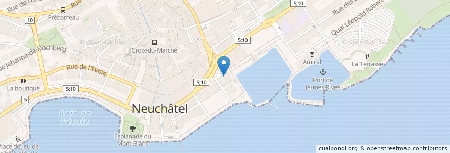 Mapa de ubicacion de Desparado en Schweiz/Suisse/Svizzera/Svizra, Neuchâtel, Lac De Neuchâtel (Ne), Neuchâtel.