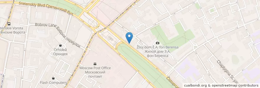 Mapa de ubicacion de Бобры и утки en Rusland, Centraal Federaal District, Moskou, Центральный Административный Округ, Красносельский Район.