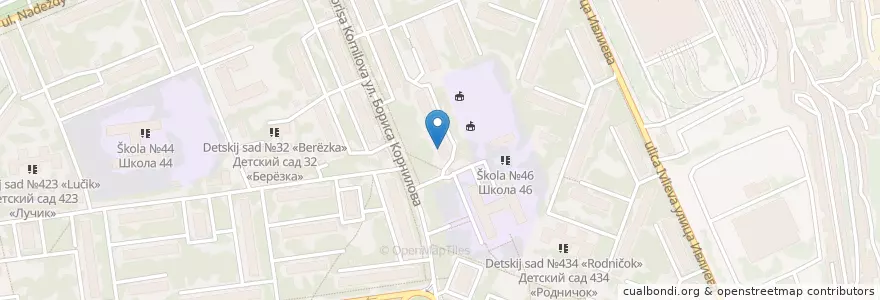 Mapa de ubicacion de Отделение связи №603106 en ロシア, 沿ヴォルガ連邦管区, ニジニ・ノヴゴロド州, ニジニ・ノヴゴロド管区.
