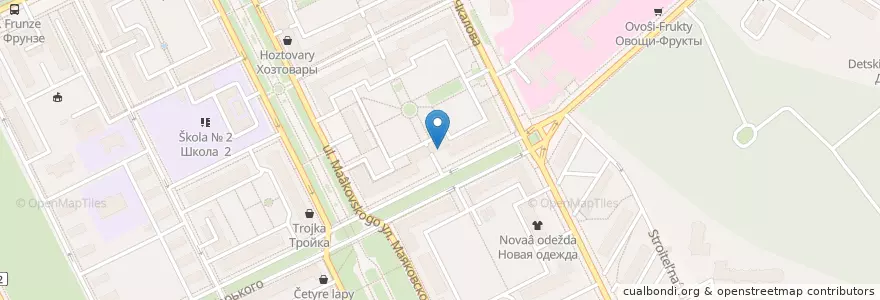 Mapa de ubicacion de Ларец en Russie, District Fédéral Central, Oblast De Moscou, Раменский Городской Округ, Городской Округ Жуковский.