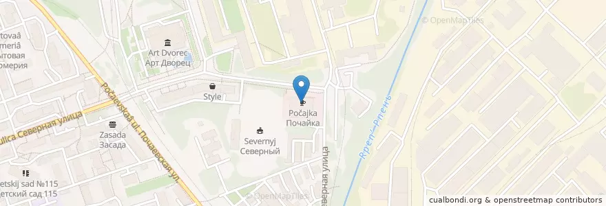 Mapa de ubicacion de Почайка en روسيا, Центральный Федеральный Округ, فلاديمير أوبلاست, Городской Округ Владимир.