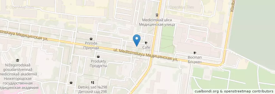 Mapa de ubicacion de Будьте здоровы en Russie, District Fédéral De La Volga, Oblast De Nijni Novgorod, Городской Округ Нижний Новгород.
