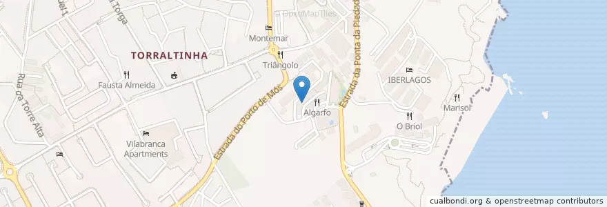 Mapa de ubicacion de Pizzeria Gato Pardo en Portogallo, Algarve, Algarve, Faro, Lagos, São Gonçalo De Lagos.