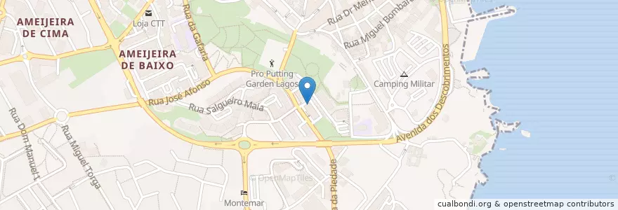 Mapa de ubicacion de Cafeteria SPAR en Portekiz, Algarve, Algarve, Faro, Lagos, São Gonçalo De Lagos.