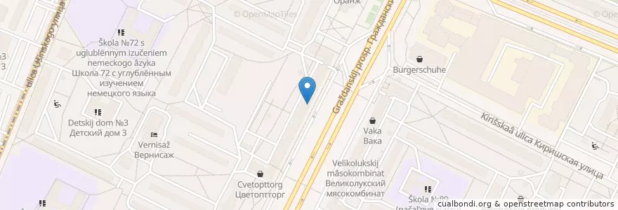 Mapa de ubicacion de Озерки en Russland, Föderationskreis Nordwest, Oblast Leningrad, Sankt Petersburg, Калининский Район, Округ № 21.