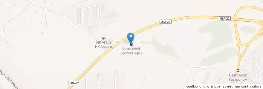Mapa de ubicacion de ННК, АЗС №66 en Rusia, Distrito Federal Del Lejano Oriente, Krai De Jabárovsk, Городской Округ Хабаровск.