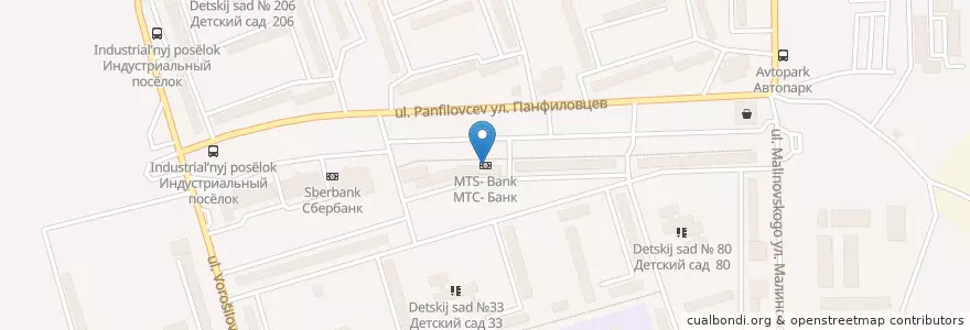 Mapa de ubicacion de МТС- Банк en Rusia, Distrito Federal Del Lejano Oriente, Krai De Jabárovsk, Городской Округ Хабаровск.