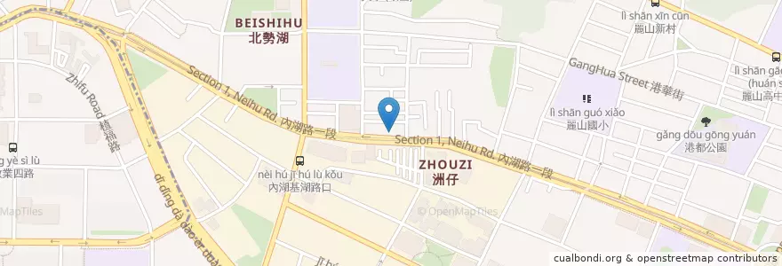 Mapa de ubicacion de 芳琳魯肉飯 en Tayvan, 新北市, Taipei, 內湖區.