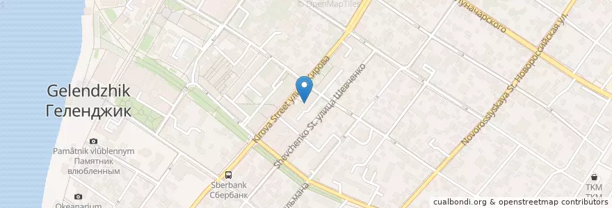 Mapa de ubicacion de Женская консультация en Rússia, Distrito Federal Do Sul, Krai De Krasnodar, Городской Округ Геленджик.