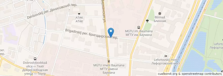 Mapa de ubicacion de Кафе №1 en Россия, Центральный Федеральный Округ, Москва, Центральный Административный Округ, Басманный Район.