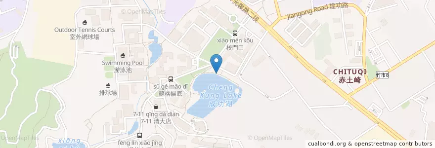Mapa de ubicacion de 八角亭 en 台湾, 台湾省, 新竹市, 東区.
