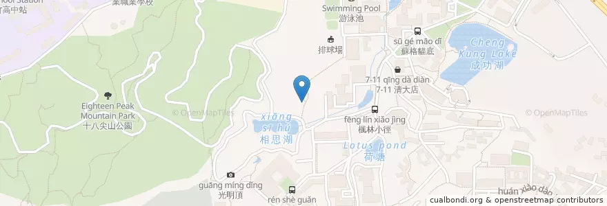 Mapa de ubicacion de 月涵亭 en تایوان, 臺灣省, سینچو, 東區.