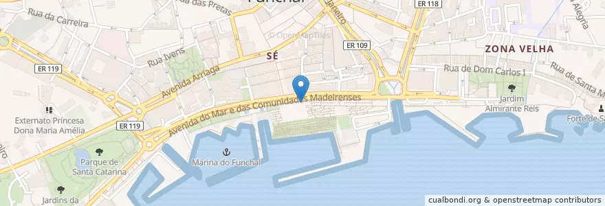 Mapa de ubicacion de O Verdinho en ポルトガル.