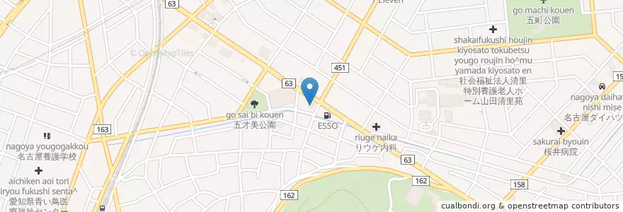 Mapa de ubicacion de トラック en Japan, Präfektur Aichi, 名古屋市, 西区.