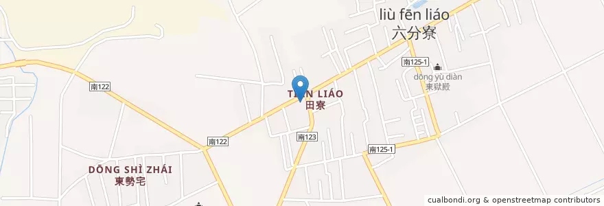 Mapa de ubicacion de 興安宮 en تایوان, 臺南市, 善化區.