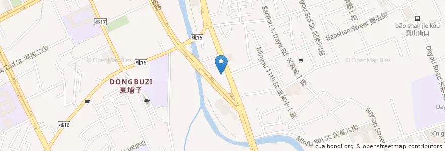 Mapa de ubicacion de 台灣中油 (CPC) en Tayvan, 桃園市, 桃園區.