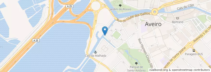 Mapa de ubicacion de Adega 28 en Portugal, Aveiro, Centro, Baixo Vouga, Aveiro, Glória E Vera Cruz.