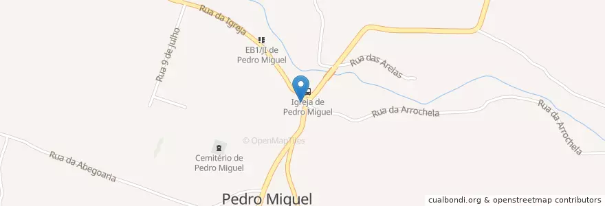 Mapa de ubicacion de Ilha Azul en پرتغال, آزور, Faial, Horta, Pedro Miguel.