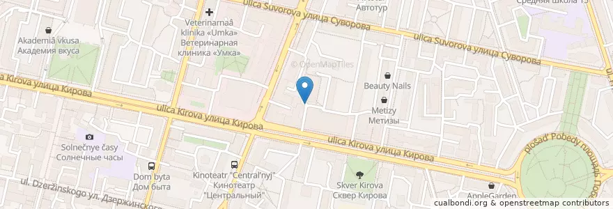 Mapa de ubicacion de Парковка ТЦ «Европейский» en Russland, Föderationskreis Zentralrussland, Oblast Kaluga, Городской Округ Калуга.