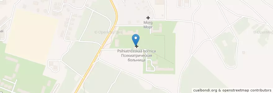 Mapa de ubicacion de Психиатрическая больница en Russia, South Federal District, Sevastopol, Sevastopol, Гагаринский Район, Гагаринский Округ.