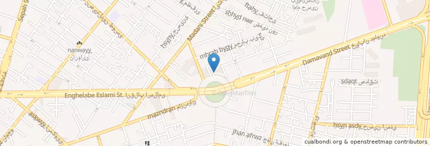 Mapa de ubicacion de بانک صادرات en イラン, テヘラン, شهرستان تهران, テヘラン, بخش مرکزی شهرستان تهران.