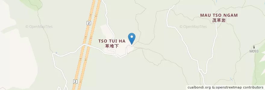 Mapa de ubicacion de 觀音山村公廁 Kwun Yam Shan Village Public Toilet en China, Provincia De Cantón, Hong Kong, Nuevos Territorios, 沙田區 Sha Tin District.