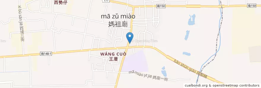 Mapa de ubicacion de 媽廟派出所 en Tayvan, 臺南市, 歸仁區.