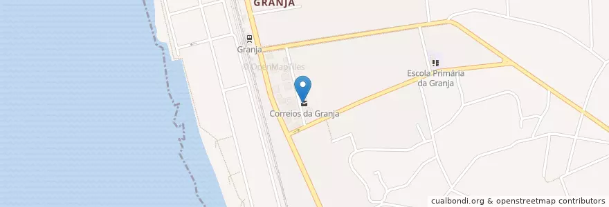 Mapa de ubicacion de Correios da Granja en البرتغال, المنطقة الشمالية (البرتغال), Área Metropolitana Do Porto, بورتو, Vila Nova De Gaia, São Félix Da Marinha.