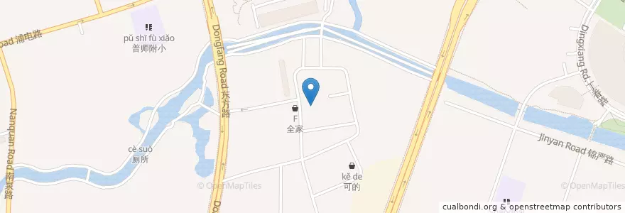 Mapa de ubicacion de Starbucks en China, Shanghai, Pudong.